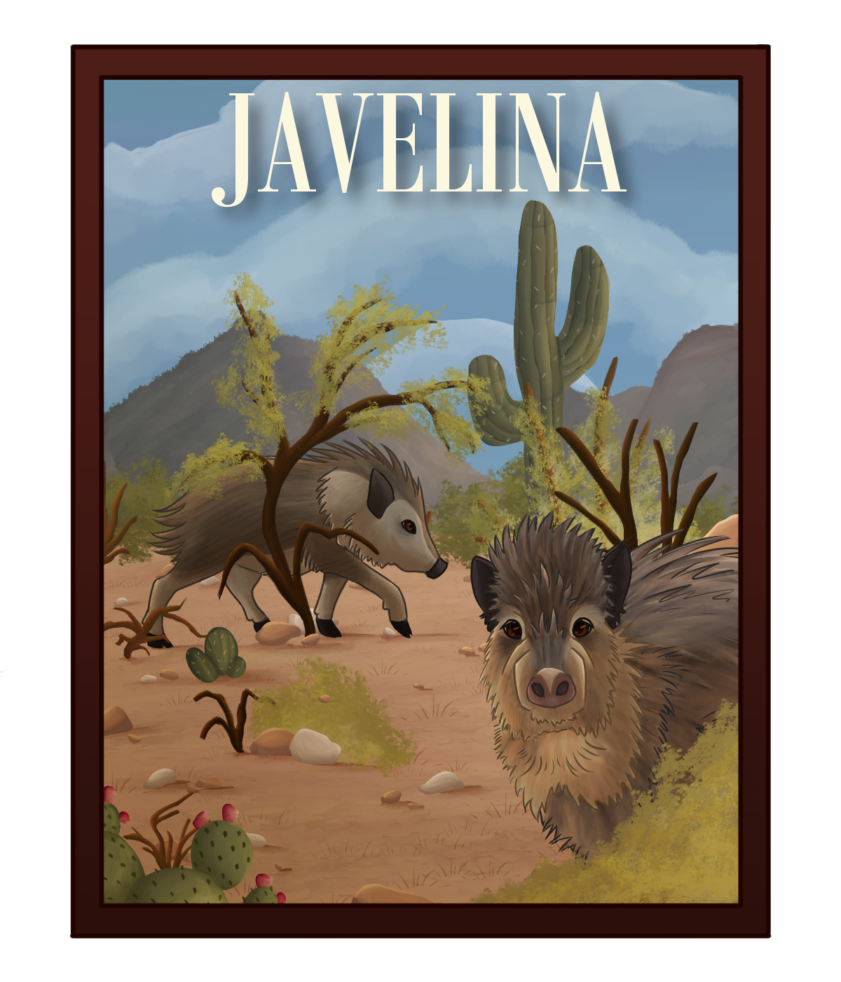 FishAndGameJavelinaPoster